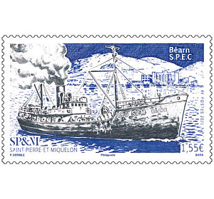 Сан-Пьер и Микелон, 2021 Судно BEARN, 1 марка